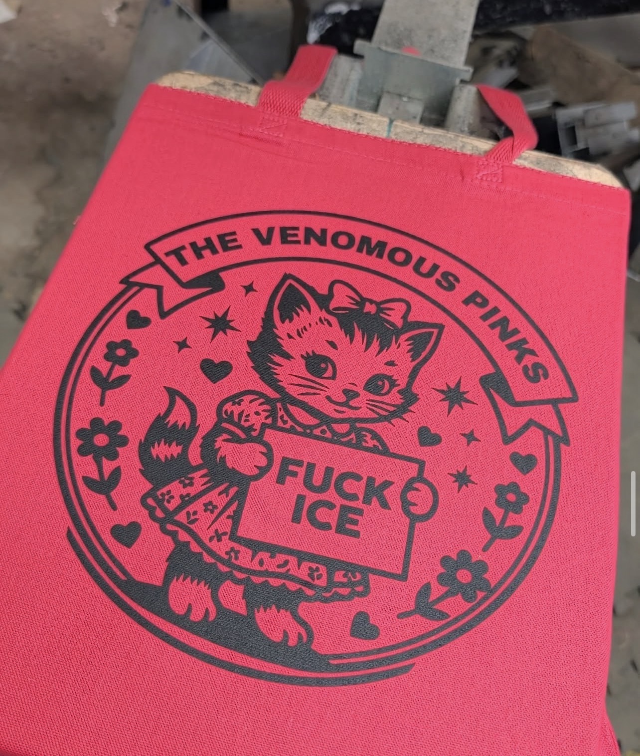 Fuck Ice tote bag